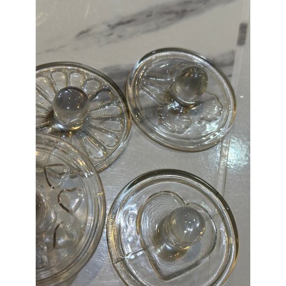 Vintage Williams Sonoma Glass Cookie Stamps - Pack of 4 - Picture 4 of 10